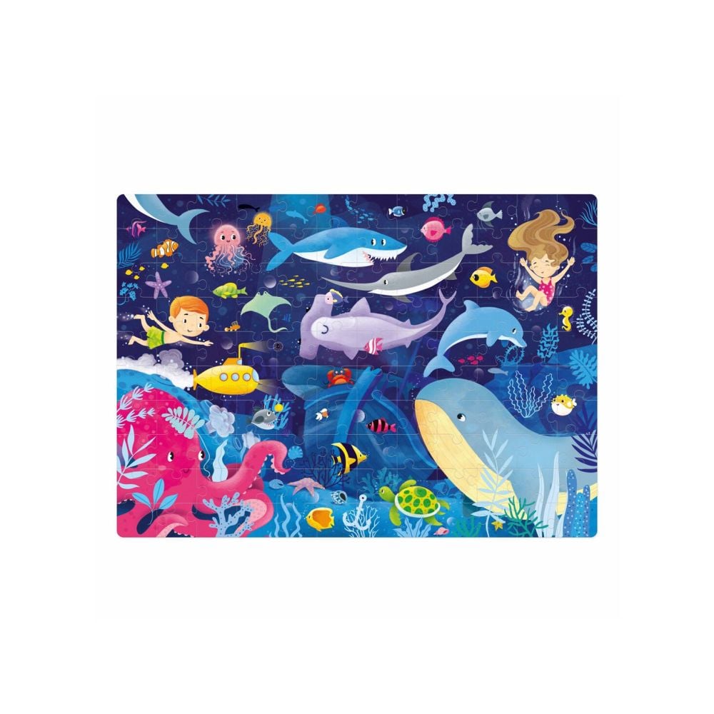 Puzzle fosforescent, Mimorello, Oceanul, 120, piese