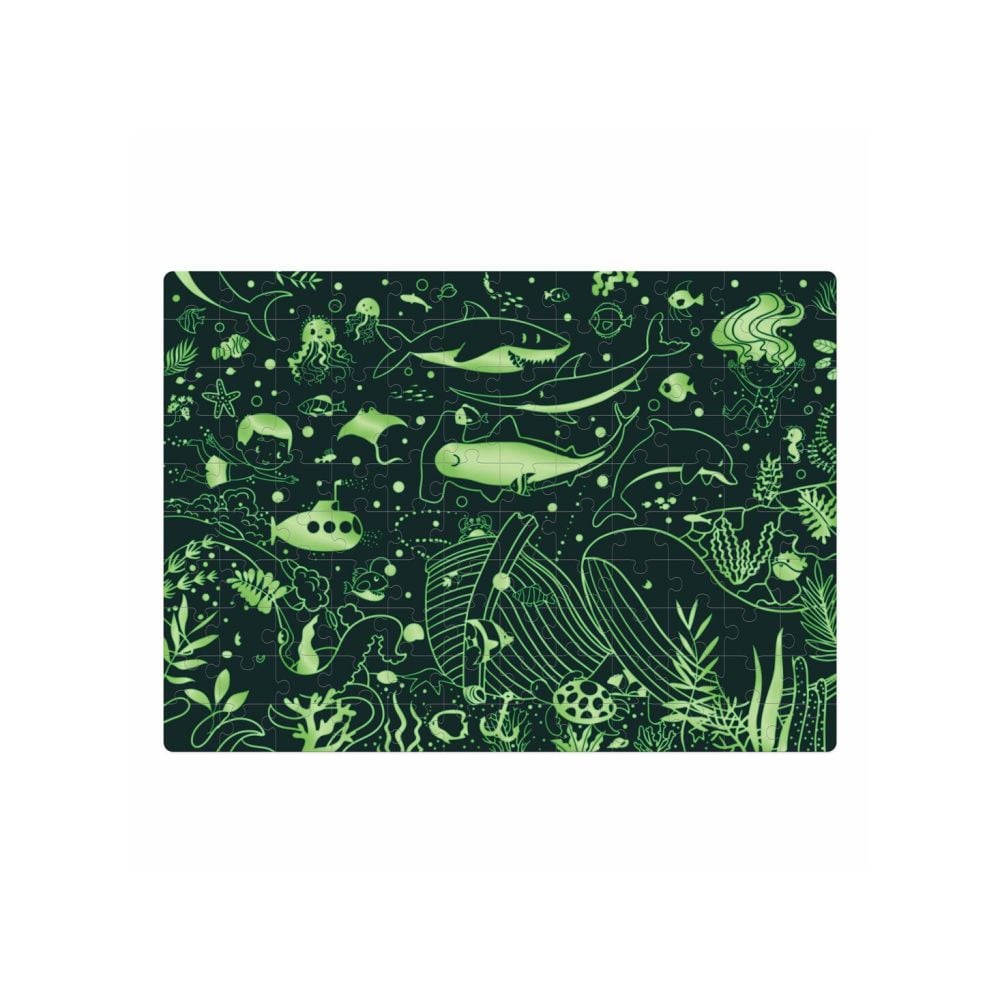 Puzzle fosforescent, Mimorello, Oceanul, 120, piese
