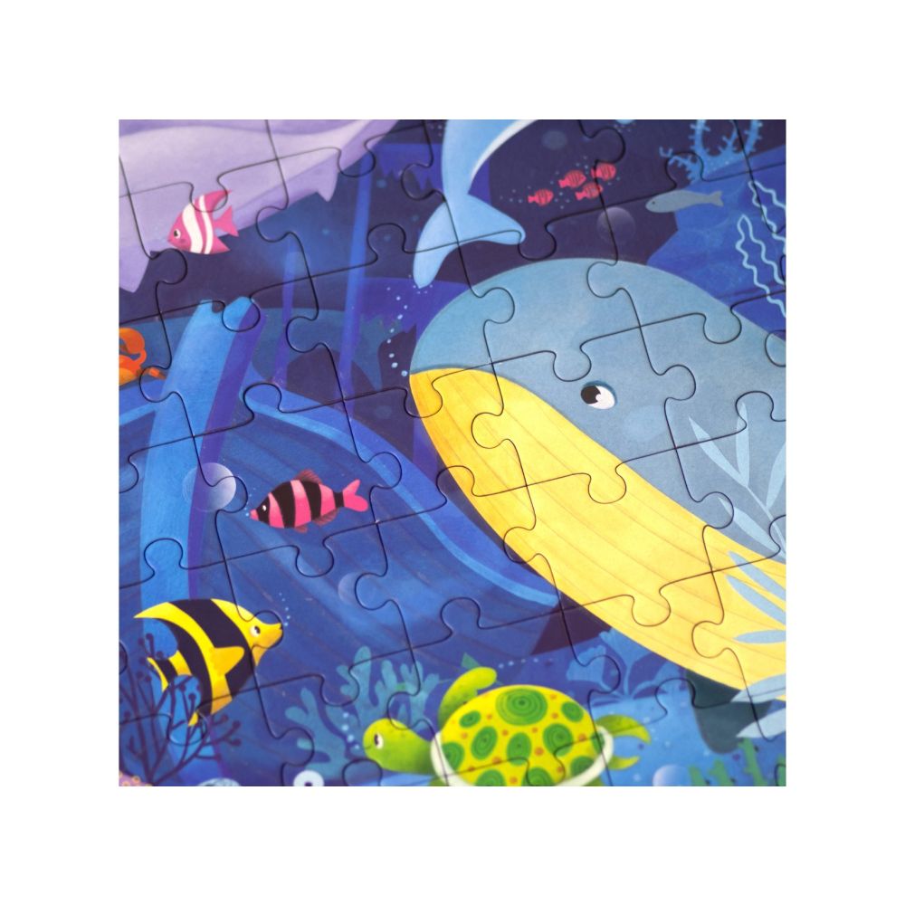 Puzzle fosforescent, Mimorello, Oceanul, 120, piese