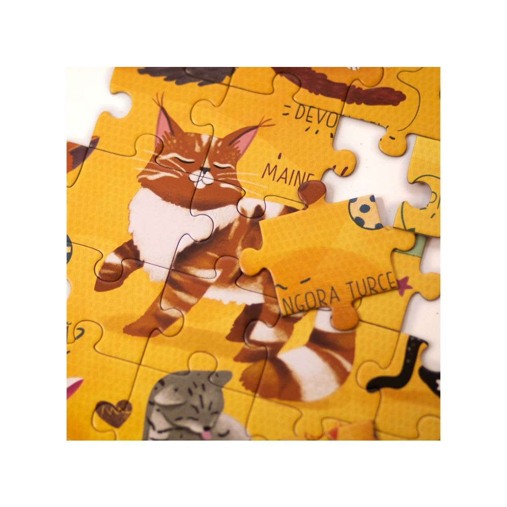 Puzzle Mimorello, Lumea Pisicilor, 120 piese