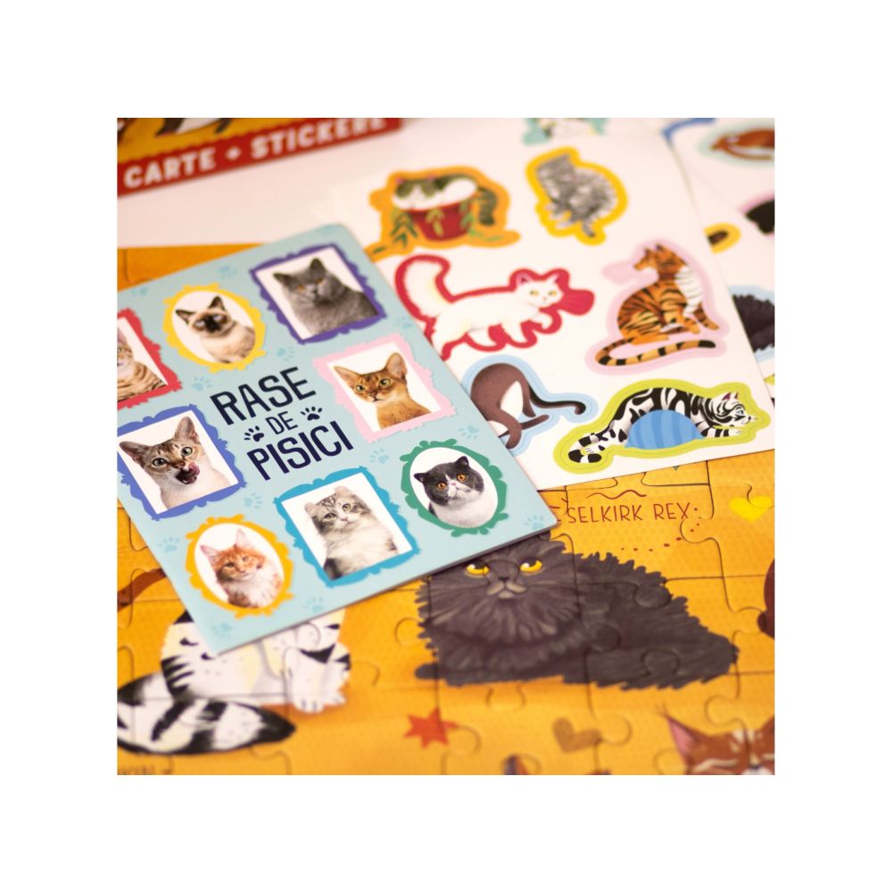 Puzzle Mimorello, Lumea Pisicilor, 120 piese