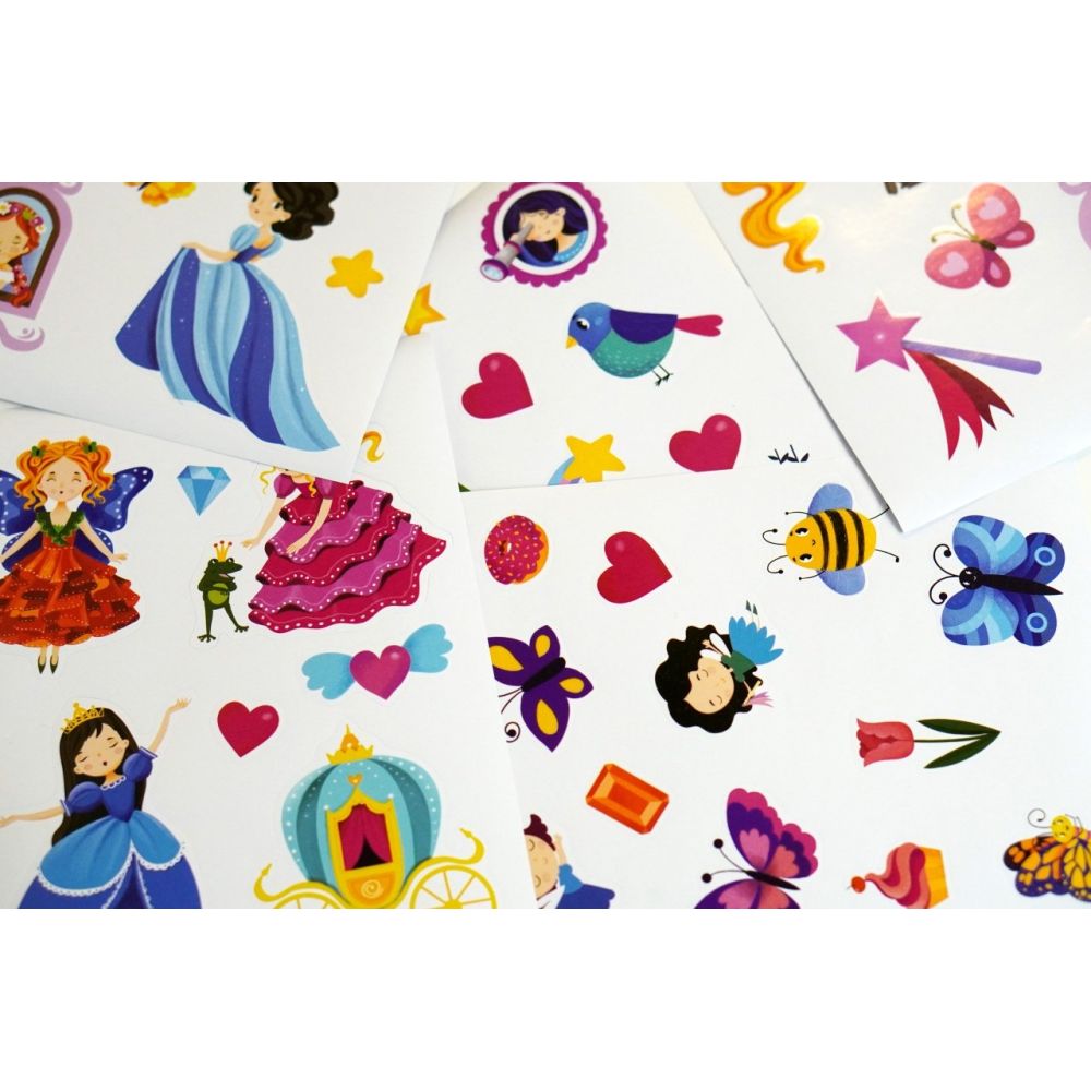 Puzzle cu glitter, Mimorello, Printese Fabuloase, 118 piese