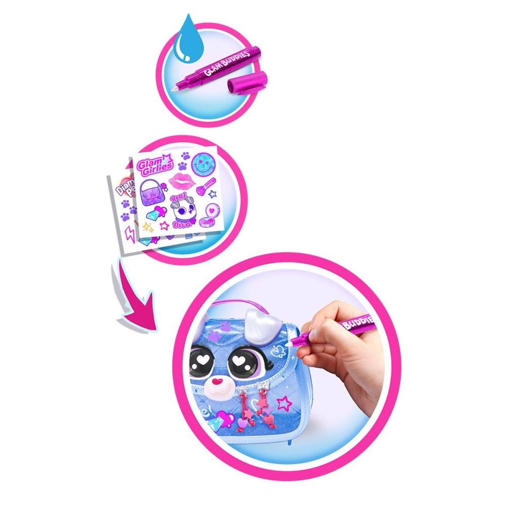 Jucarie de plus surpriza si 2 gentute, Glam Buddies, Diamond Pets