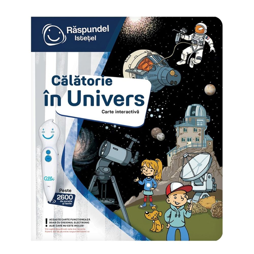 Carte interactiva, Raspundel Istetel, Calatorie in Univers