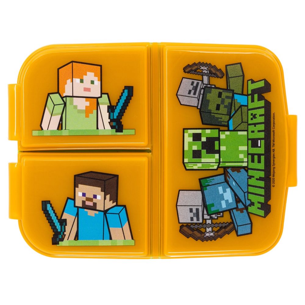 Caserola pentru pranz cu 3 compartimente, Minecraft