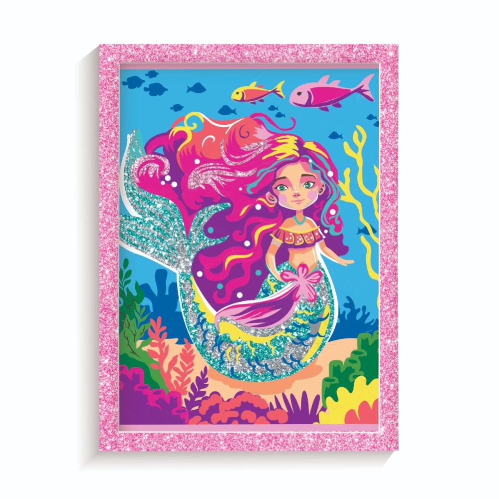 Set de pictura pe numere, Happi Hobbi, Picteaza si inrameaza, Sirena mitica
