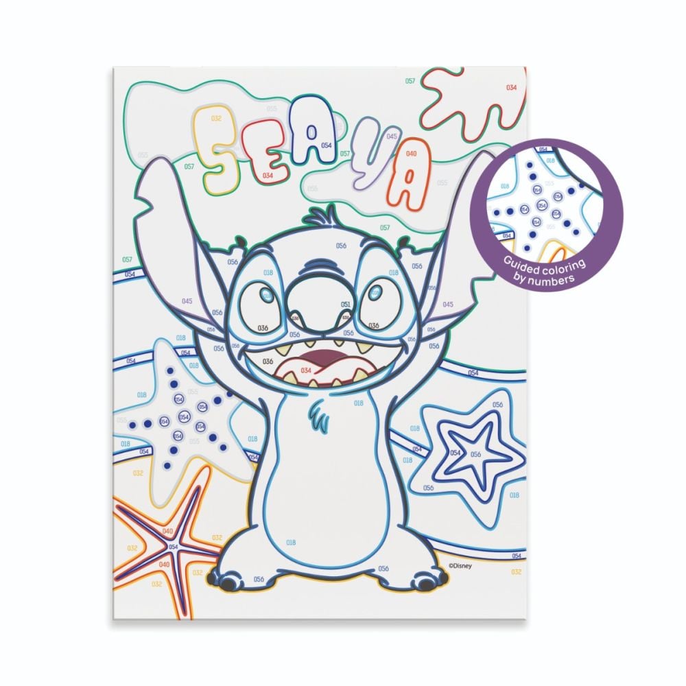 Set de pictura pe numere, Happi Hobbi, Picteaza si inrameaza, Stitch