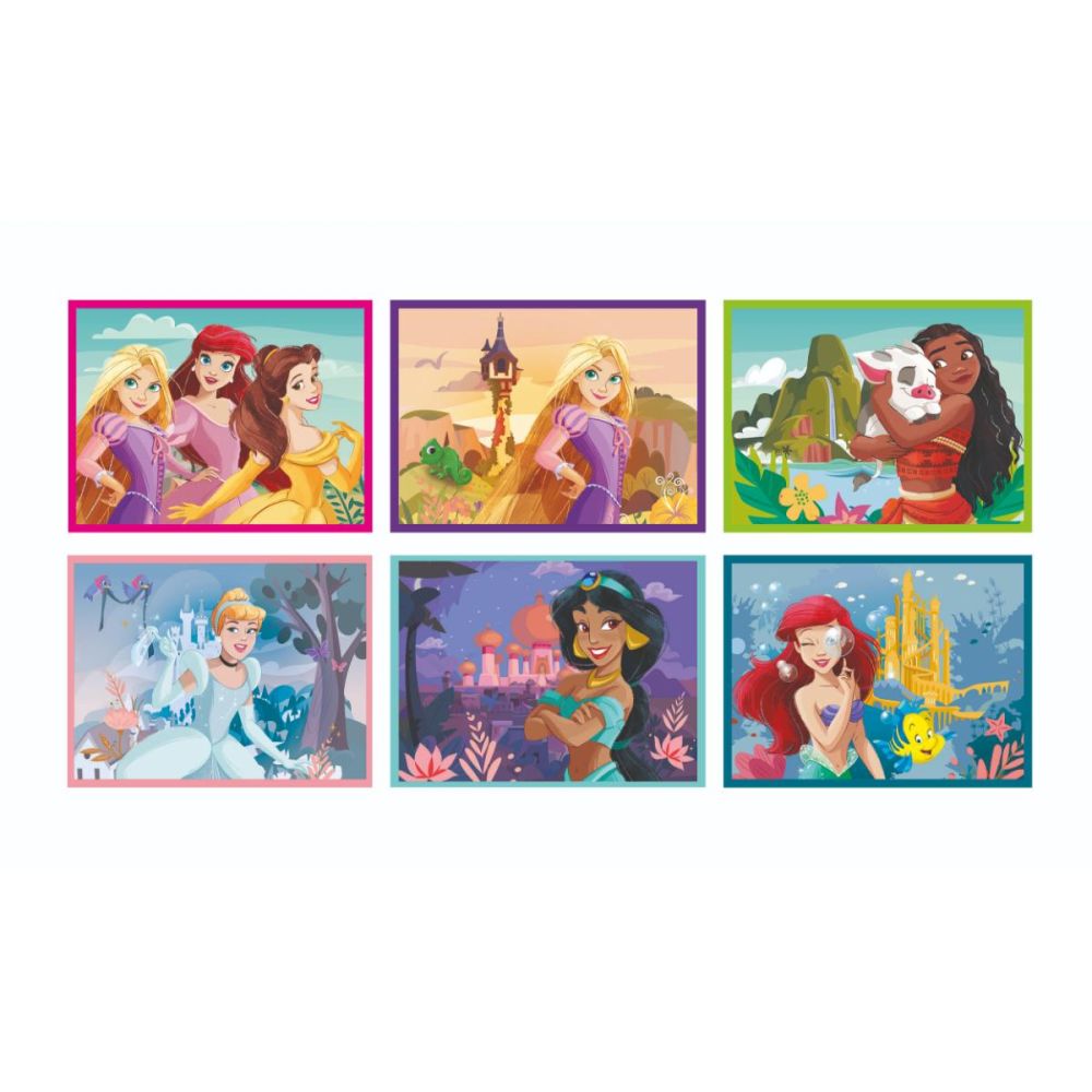 Puzzle Clementoni, Disney Princess, 12 cuburi