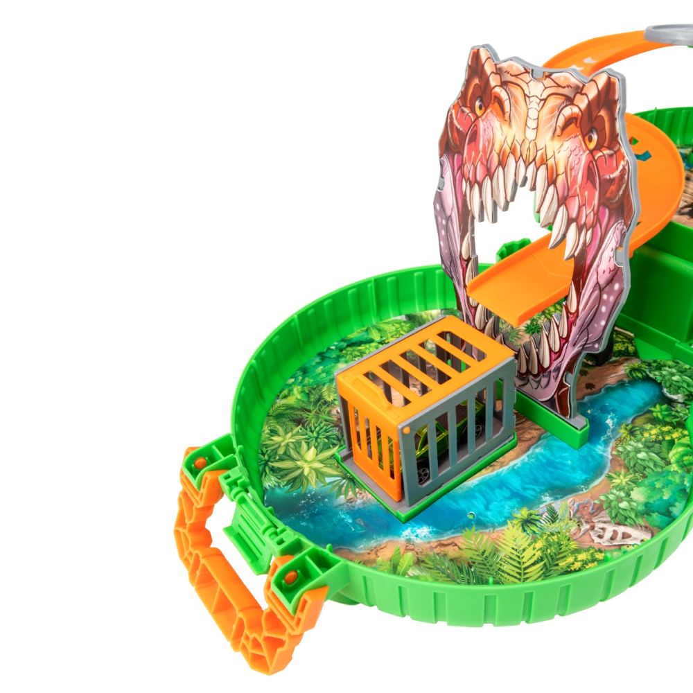 Set pista dinozaur cu masinuta, Teamsterz, Dino Hunt