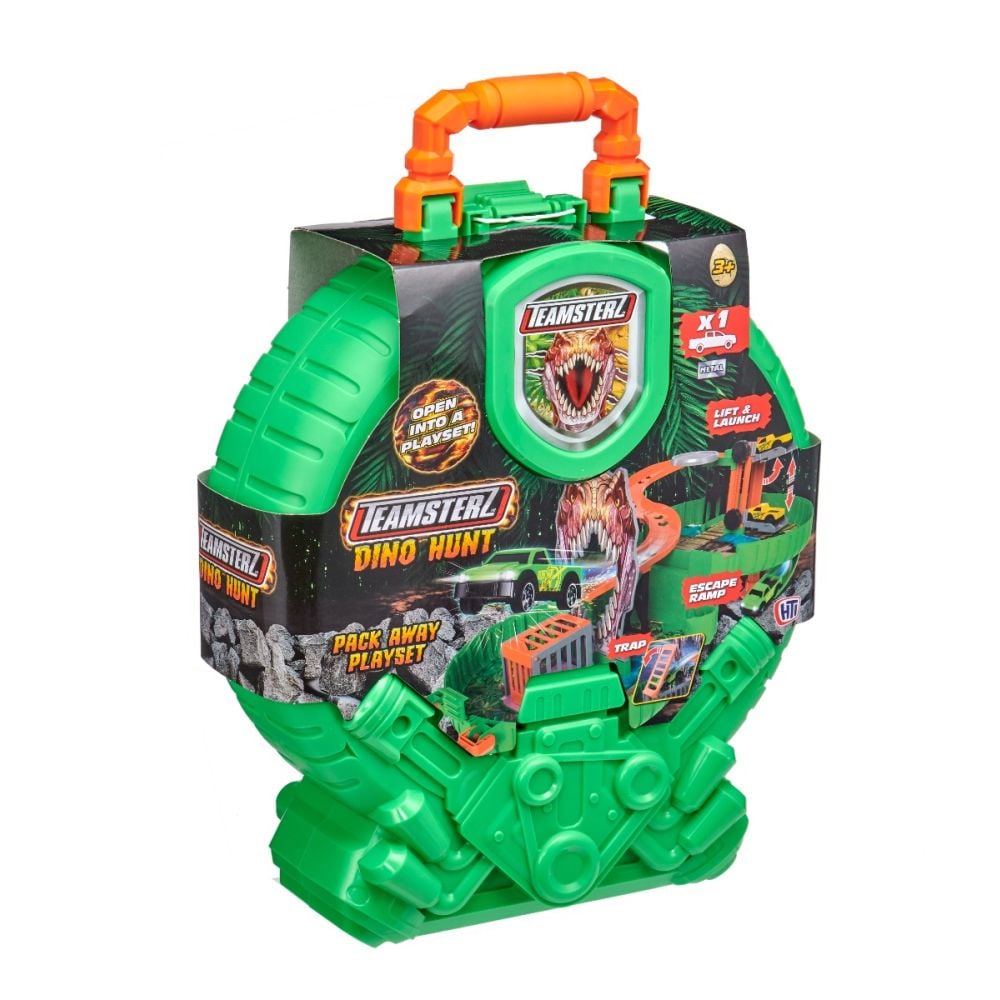 Set pista dinozaur cu masinuta, Teamsterz, Dino Hunt