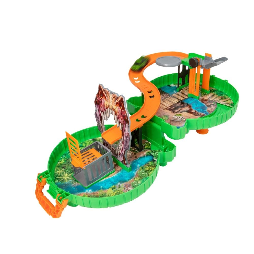 Set pista dinozaur cu masinuta, Teamsterz, Dino Hunt