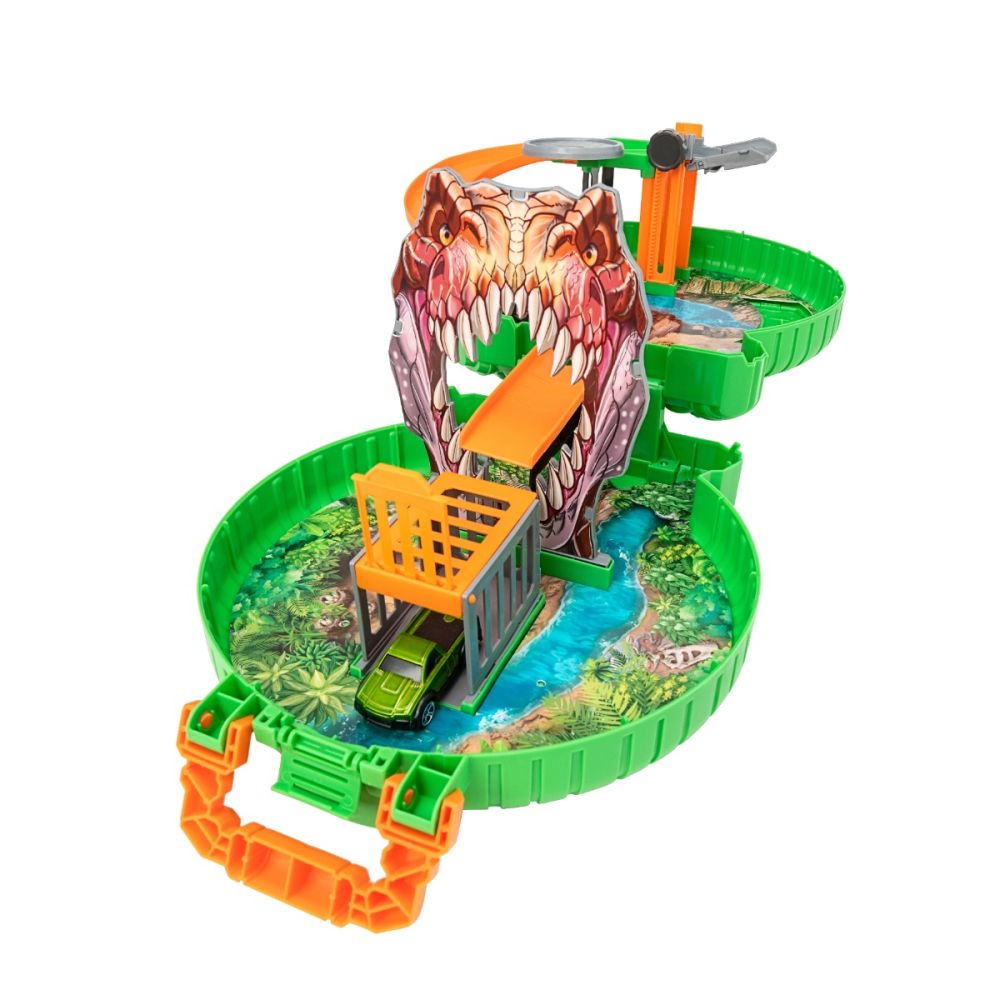 Set pista dinozaur cu masinuta, Teamsterz, Dino Hunt