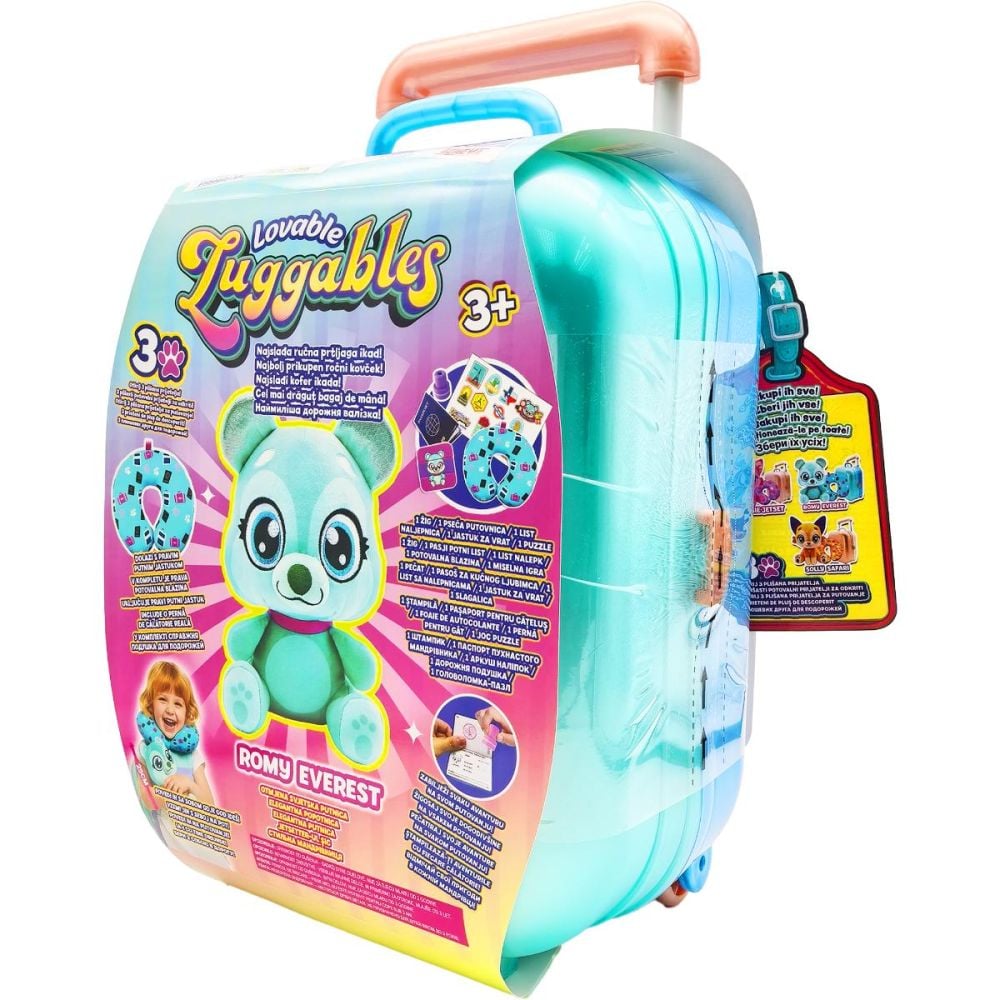 Jucarie de plus si accesorii in troler, Lovables Luggables, Romy Everest