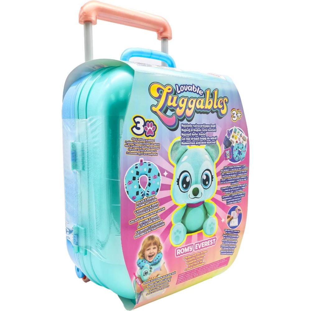 Jucarie de plus si accesorii in troler, Lovables Luggables, Romy Everest
