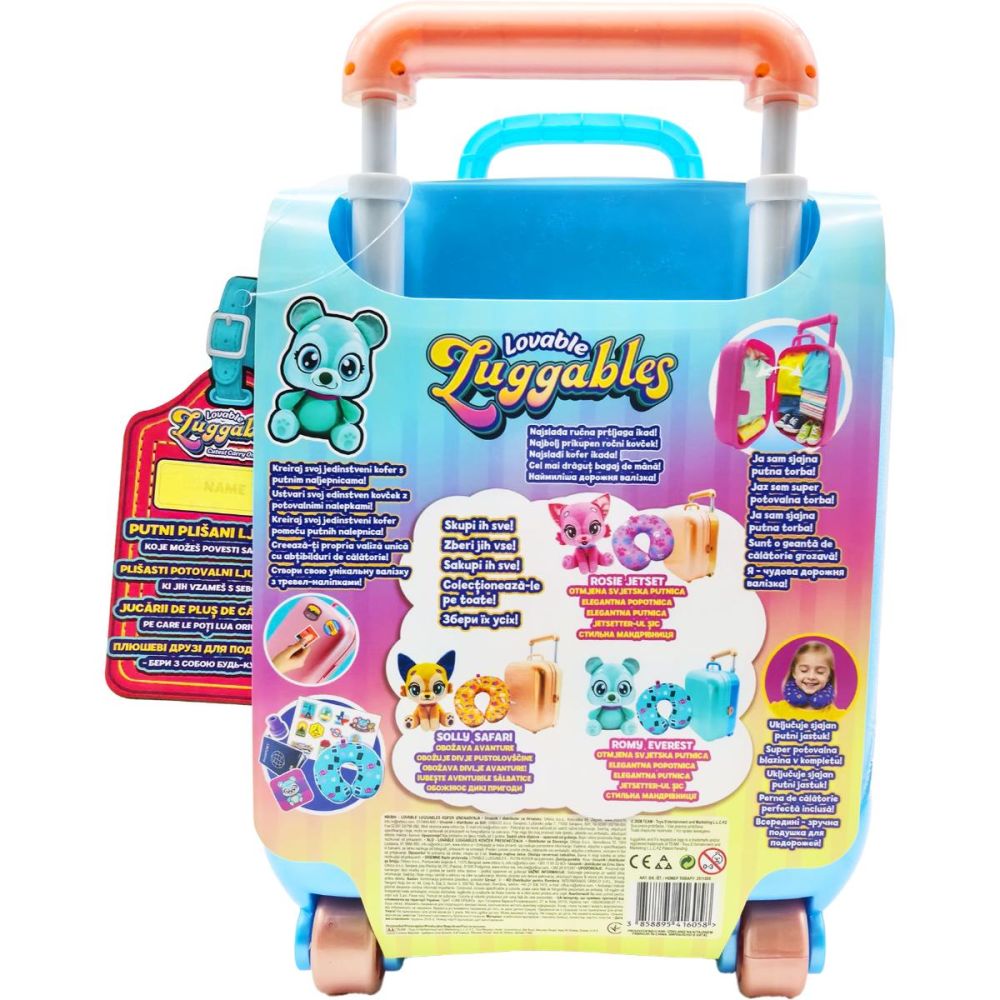 Jucarie de plus si accesorii in troler, Lovables Luggables, Romy Everest