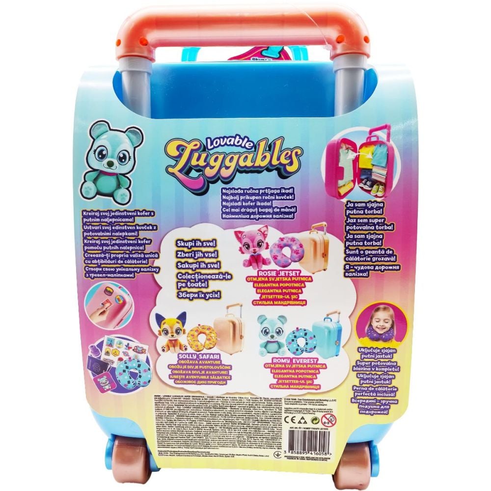 Jucarie de plus si accesorii in troler, Lovables Luggables, Romy Everest