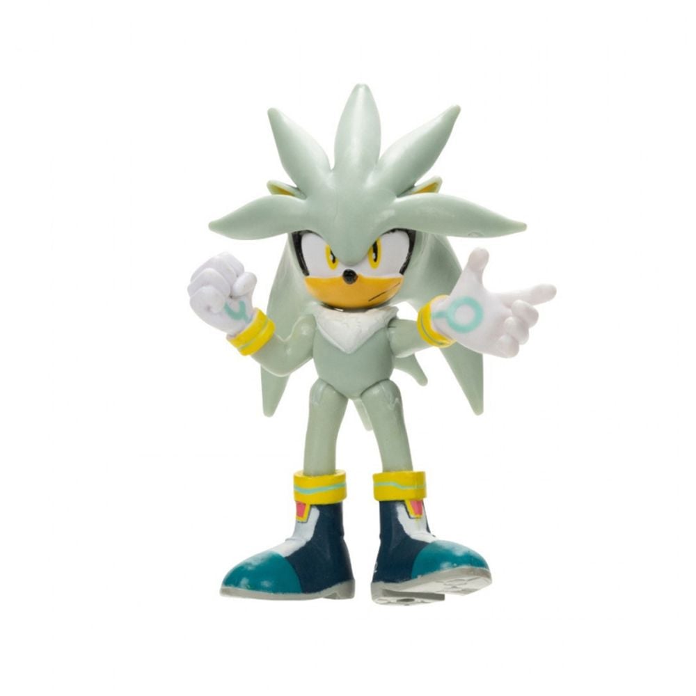 Figurina articulata, Sonic the Hedgehog, Silver, 6 cm