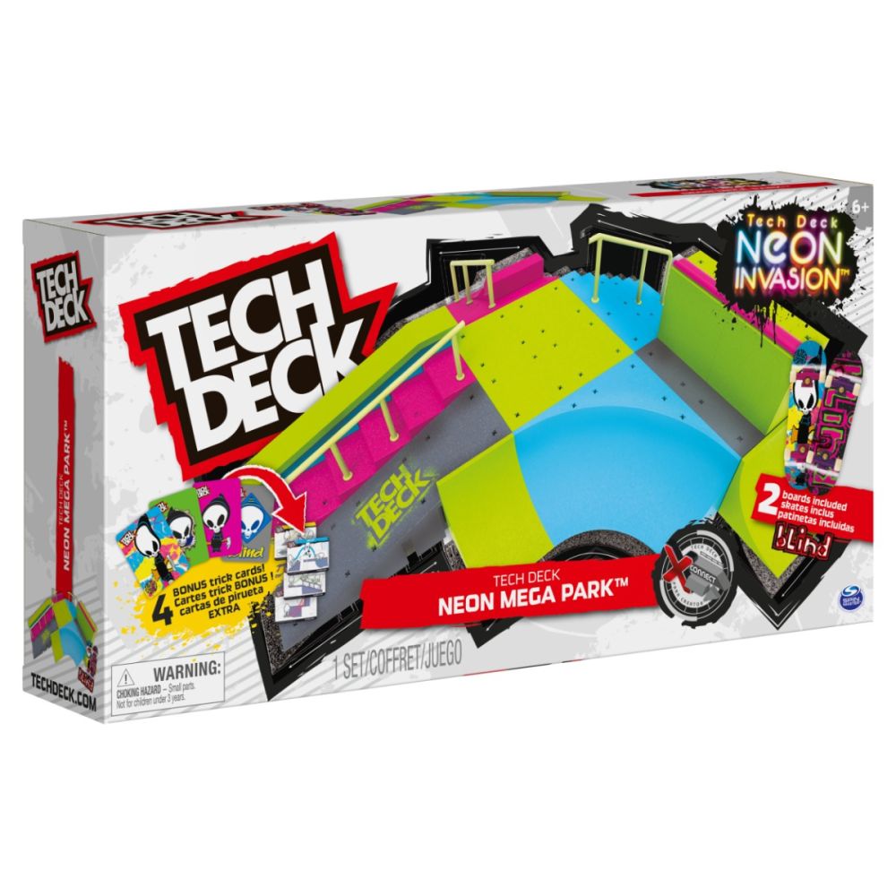 Set mini rampe, Tech Deck, Neon Mega Park X-Connect, 6063752