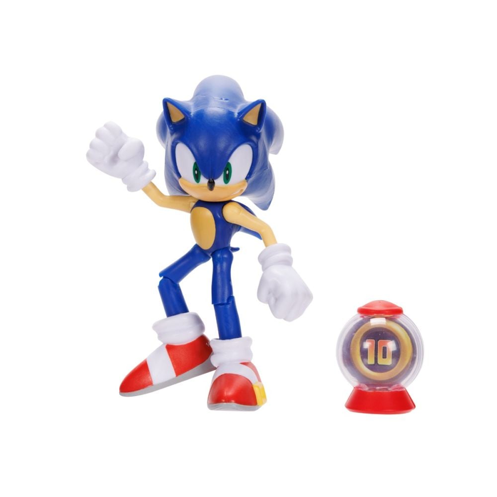 Figurina articulata cu accesoriu, Sonic the Hedgehog, Sonic, 10 cm