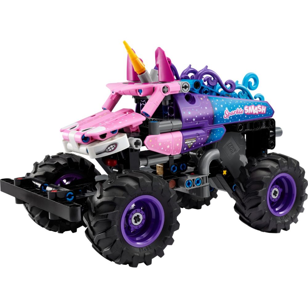 LEGO® Technic - Monster Jam Sparkle Smash cu motor cu arc (42220)