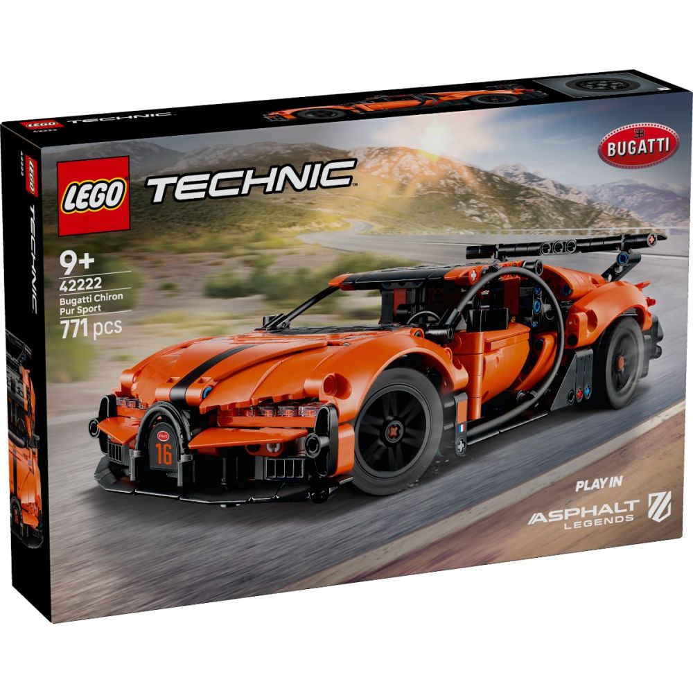 LEGO® Technic - Hipermasina Bugatti Chiron Pur Sport (42222) | Noriel