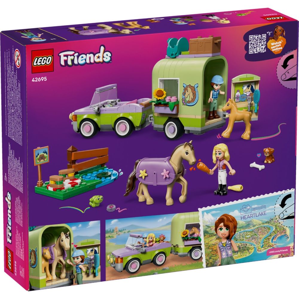 LEGO® Friends - Remorca pentru cal si manz (42695)