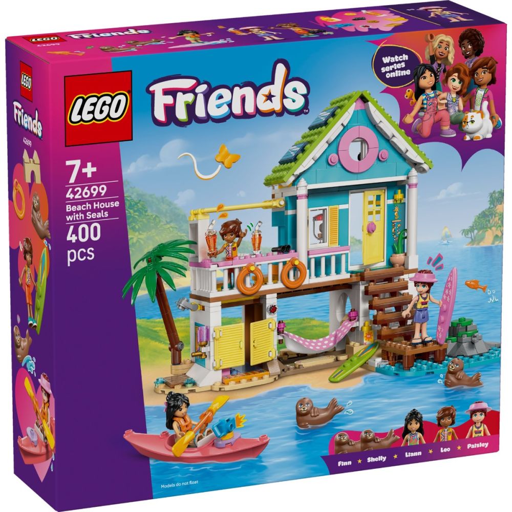 LEGO® Friends - Casa pe plaja cu foci (42699) | Noriel