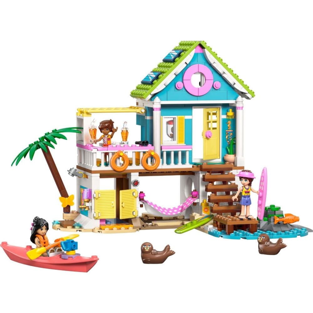 LEGO® Friends - Casa pe plaja cu foci (42699)