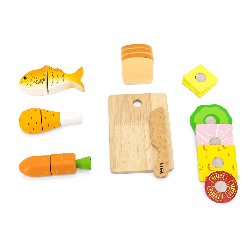 Set pranz de feliat din lemn, Viga