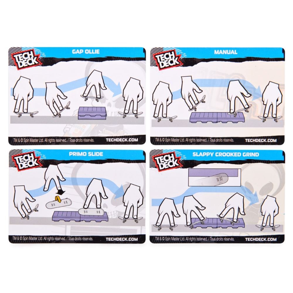 Set 2 mini skateboard cu obstacol, Tech Deck, Blind, 20141293