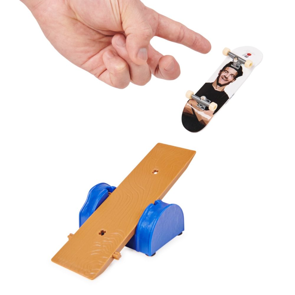 Set 2 mini skateboard cu obstacol, Tech Deck, Plan B, 20141292