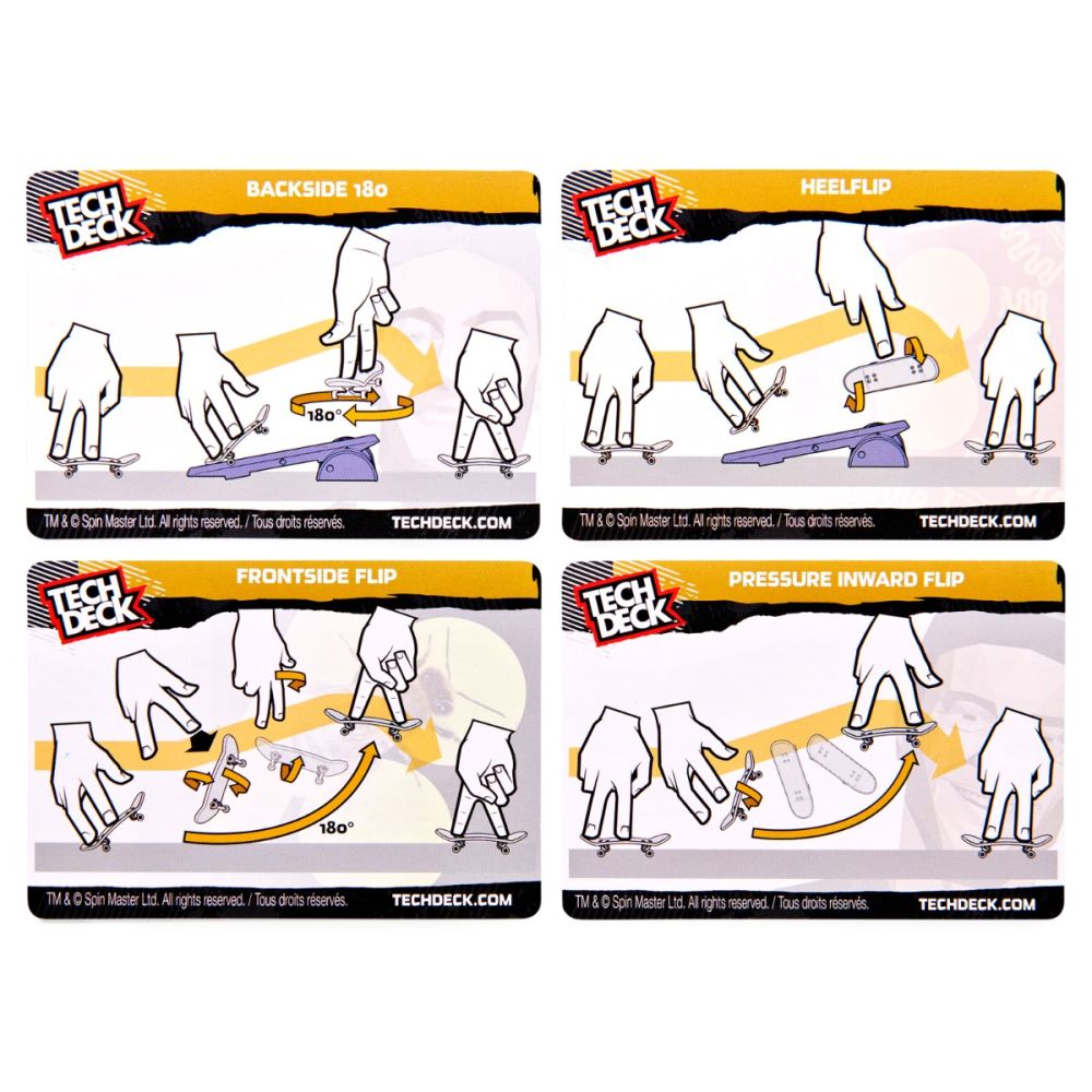 Set 2 mini skateboard cu obstacol, Tech Deck, Plan B, 20141292