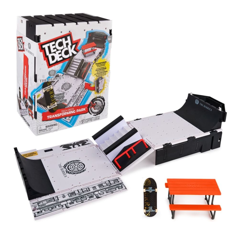 Set mini skateboard cu rampa, Tech Deck, Skate Park, 20140953 Noriel