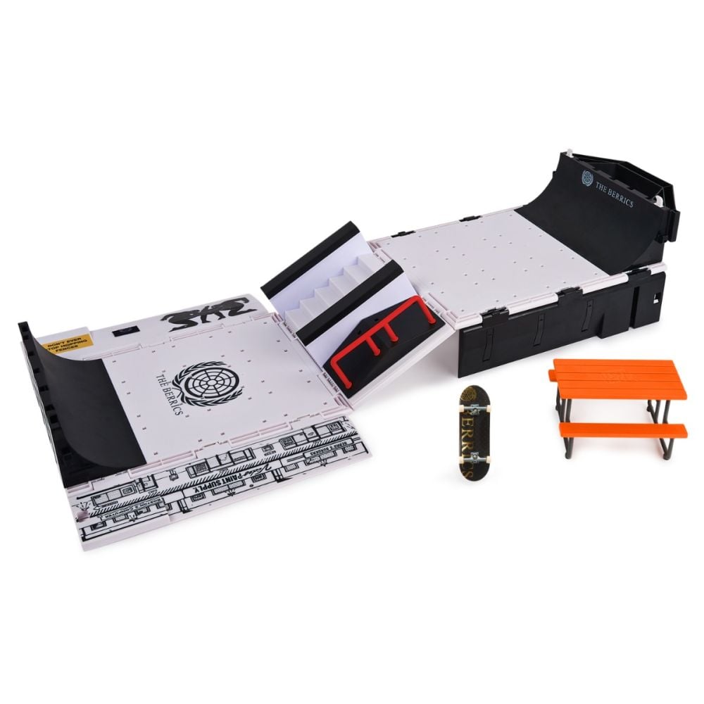 Set mini skateboard cu rampa, Tech Deck, Skate Park, 20140953 Noriel