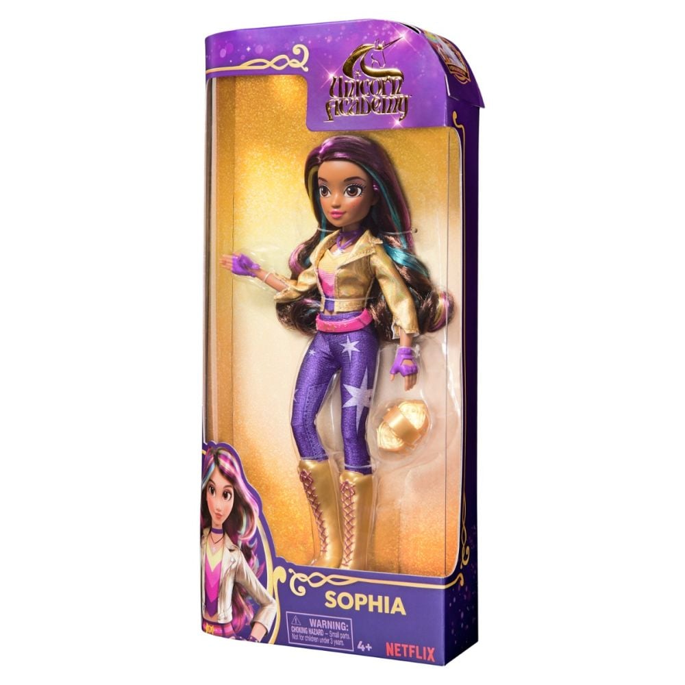 Papusa fashion, Unicorn Academy, Sophia, 24 cm, 6066837
