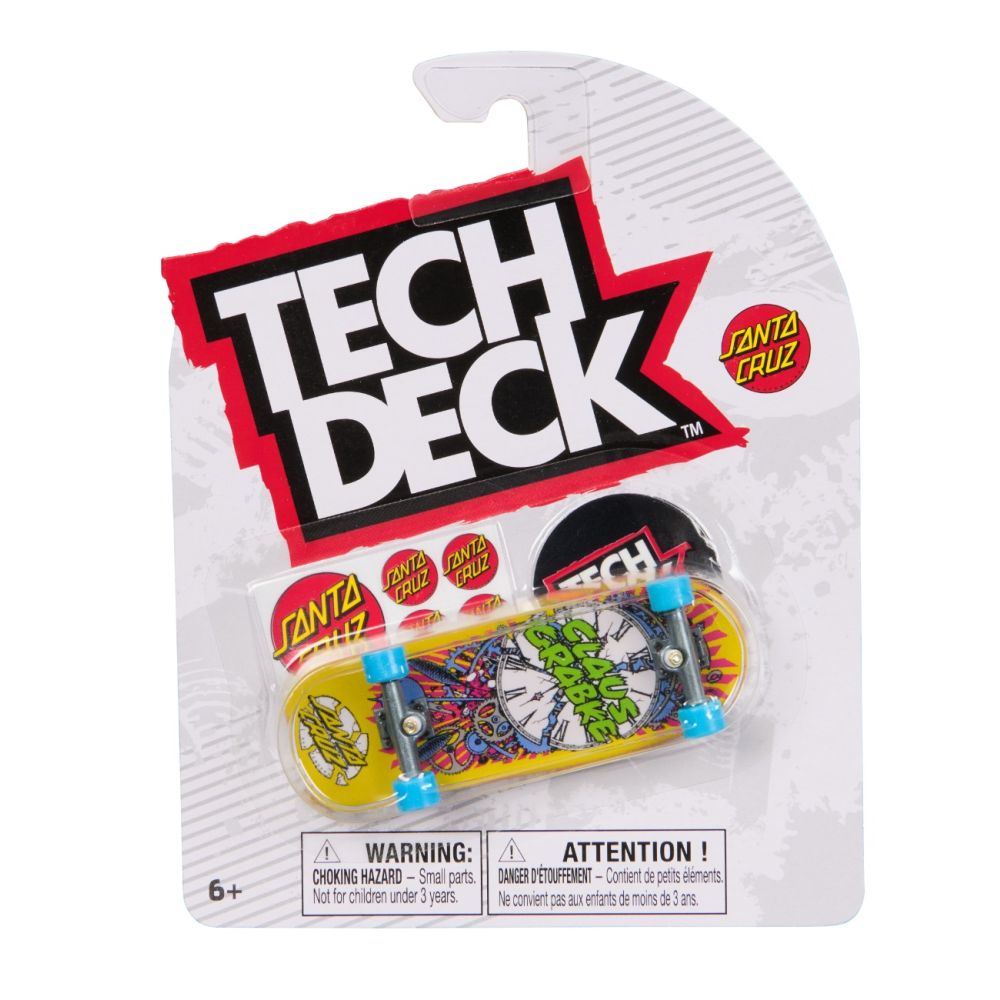 Mini placa skateboard Tech Deck, Santa Cruz Claus Grabke, 20157043