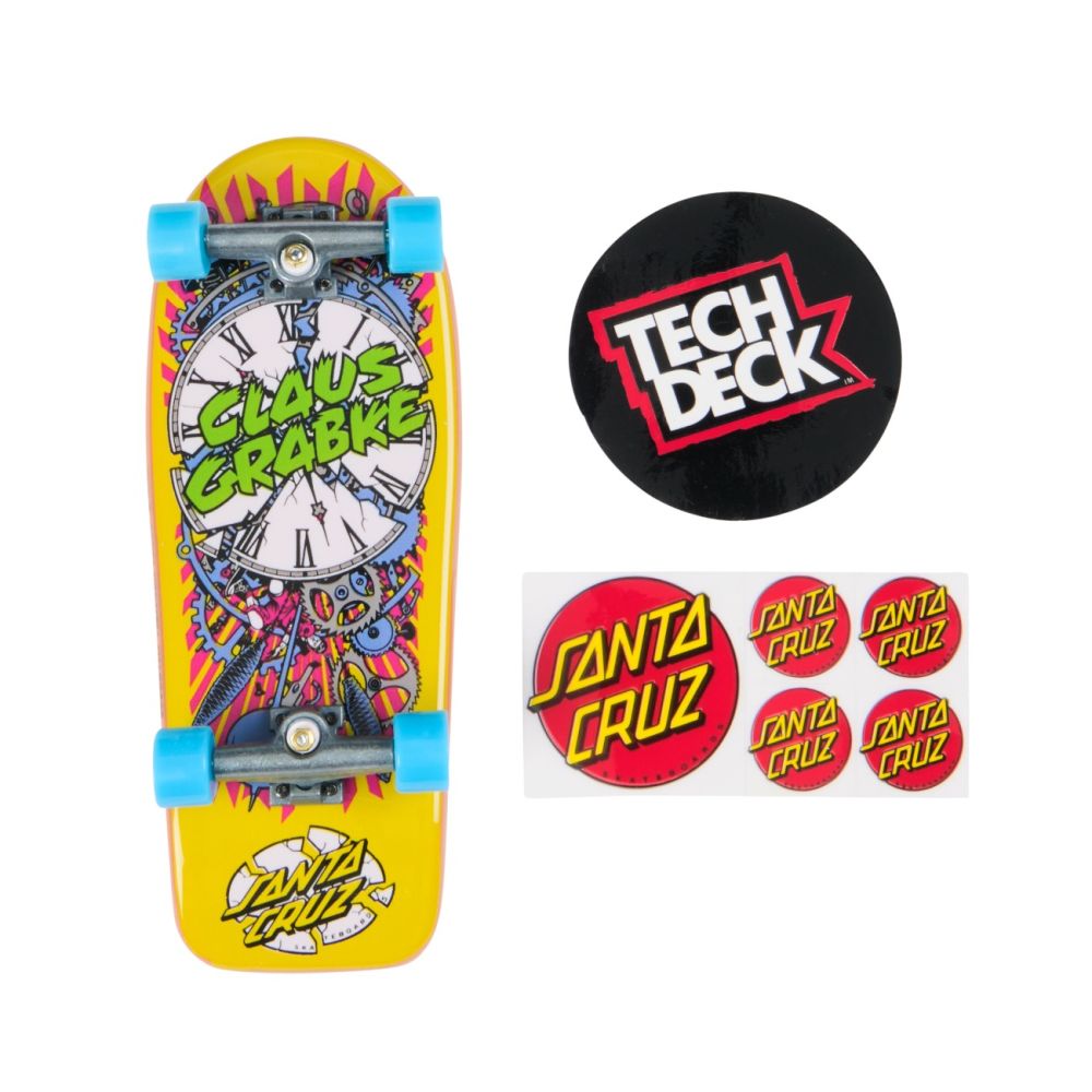 Mini placa skateboard Tech Deck, Santa Cruz Claus Grabke, 20157043