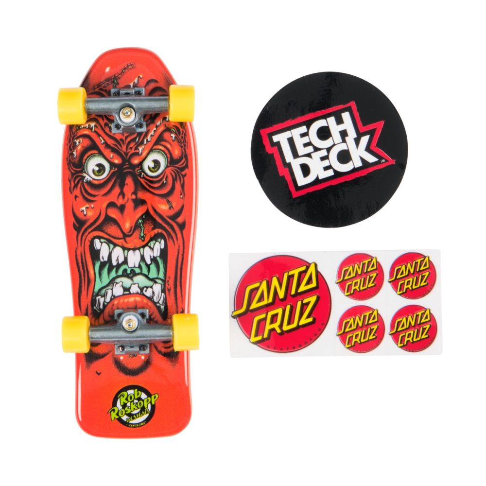 Mini placa skateboard Tech Deck, Santa Cruz Rob Roskopp, 20157044
