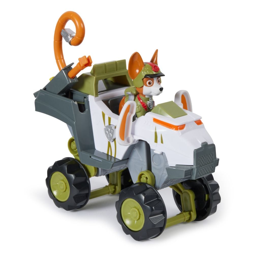 Masinuta cu figurina Paw Patrol, Jungle Pups, Tracker, 20143430