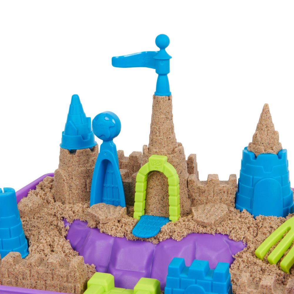 Set de joaca cu nisip si 9 forme de modelat, Kinetic Sand, 20143453