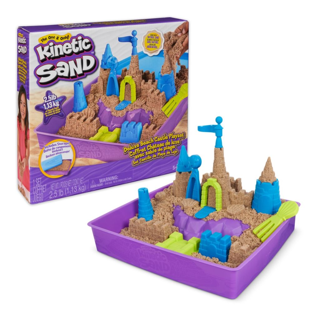 Set de joaca cu nisip si 9 forme de modelat Kinetic Sand 20143453