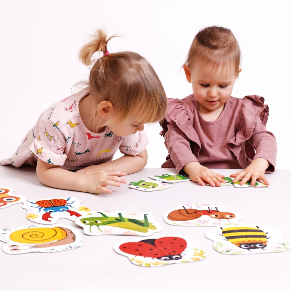 Puzzle progresiv, Banana Panda, Creaturi mici, 32 piese