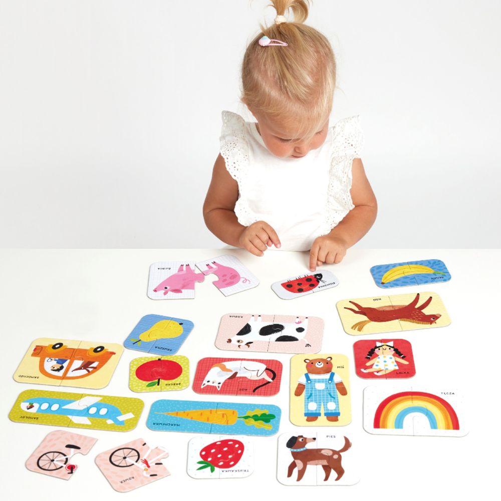 Puzzle educativ, Banana Panda, Primele Cuvinte, 18 piese