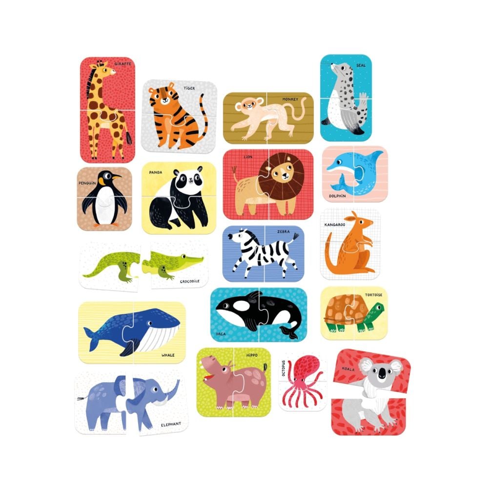 Puzzle educativ, Banana Panda, Animale Salbatice, 36 piese