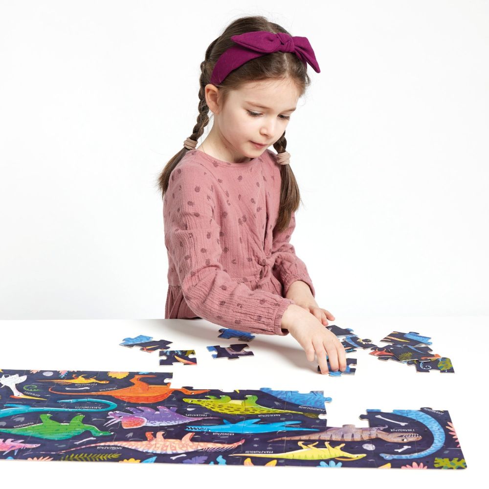 Puzzle educativ, Banana Panda, I love Dinosaurs, 60 piese