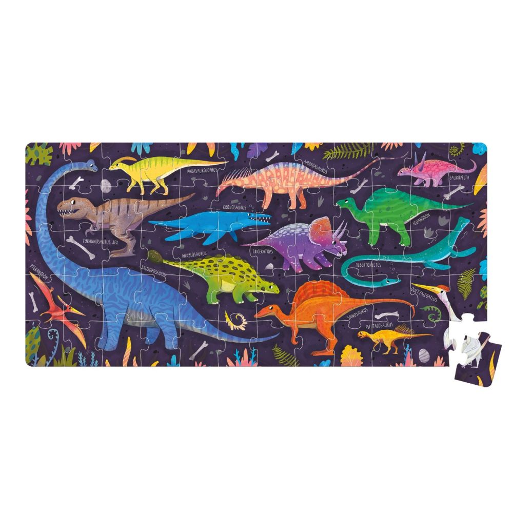 Puzzle educativ, Banana Panda, I love Dinosaurs, 60 piese