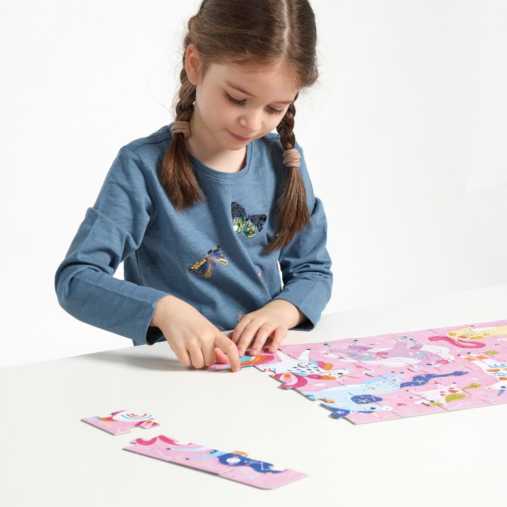 Puzzle Banana Panda, I love Unicorns, 60 piese