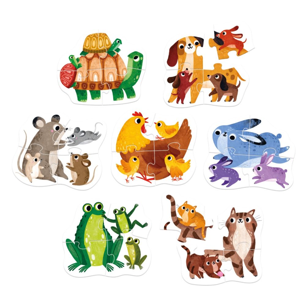 Primul meu puzzle, Banana Panda, Pui de animale, 28 piese