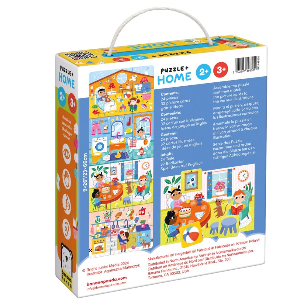 Puzzle Banana Panda, Acasa, 24 piese