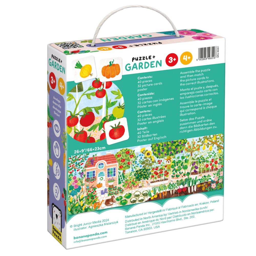 Puzzle Banana Panda, Gradina, 40 piese
